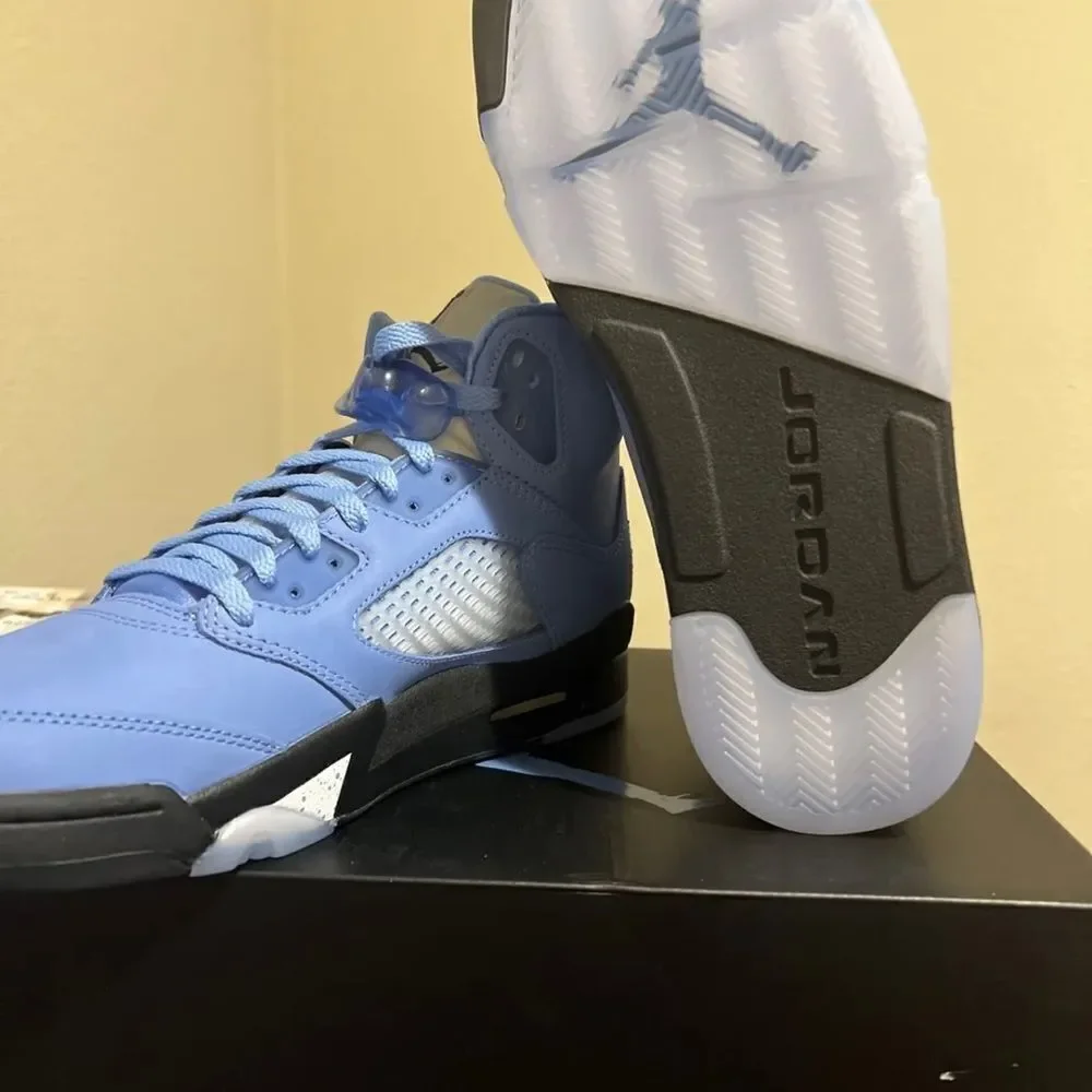 Nike Air Jordan 5 UNC University Blue Black DV1310-401 size 8 - 14